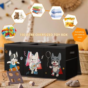 फोल्डेबल सिलाई बहु-कार्य खिलौना संगठन पोर्टेबल और फोल्डेबल खिलौना भंडारण कपड़े क्यूब भंडारण बेन - Product Image 2