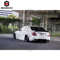 Kit carrosserie large style LB pour Mercedes-Benz Classe C W204 C63 AMG Pare-chocs avant Jupes latérales Ailes Diffuseur arrière Spoiler Auto Parts