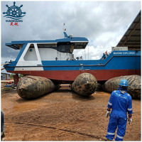 Airbag gonflable en tissu de câblage de pneu synthétique en caoutchouc naturel robuste pour le mise à l'eau des navires, le sauvetage et le secorage, haute résistance aux explosions