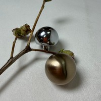 Poignées de meuble en alliage de zinc Hemisphere, boutons dôme, finitions laiton antique et chrome, poignées de tiroir modernes et minimalistes pour cuisine et villa