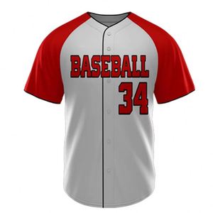 Vêtements de sport sublimés pour hommes et femmes en gros, maillots de baseball à boutons - Product Image 4