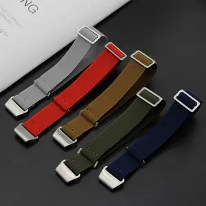 Kualitas Tinggi Marine French Force DNC Strap Watch Band 20Mm 22Mm Stretch Elastic Parachute Watch Strap