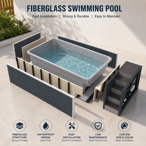 <span class=keywords><strong>Piscina</strong></span> Prefabricada de Fibra de Vidrio, <span class=keywords><strong>Piscina</strong></span> Elevada para Jardín, Resort, Hotel, Villa o Proyecto - Product Image 6