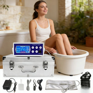 इंफ्रारेड कमर बेल्ट के साथ इन्फ्रारेड कमर बेल्ट और मालिश समारोह सैलून दोहरी आयनिक पैर डिटॉक्स स्नान उपकरण - Product Image 6