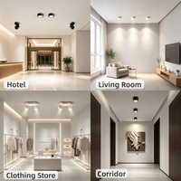 Ecolux CE ETL 360 ° Downlight LED intelligent double tête réglable Zigbee DALI en aluminium, CCT dimmable, compatible Tuya