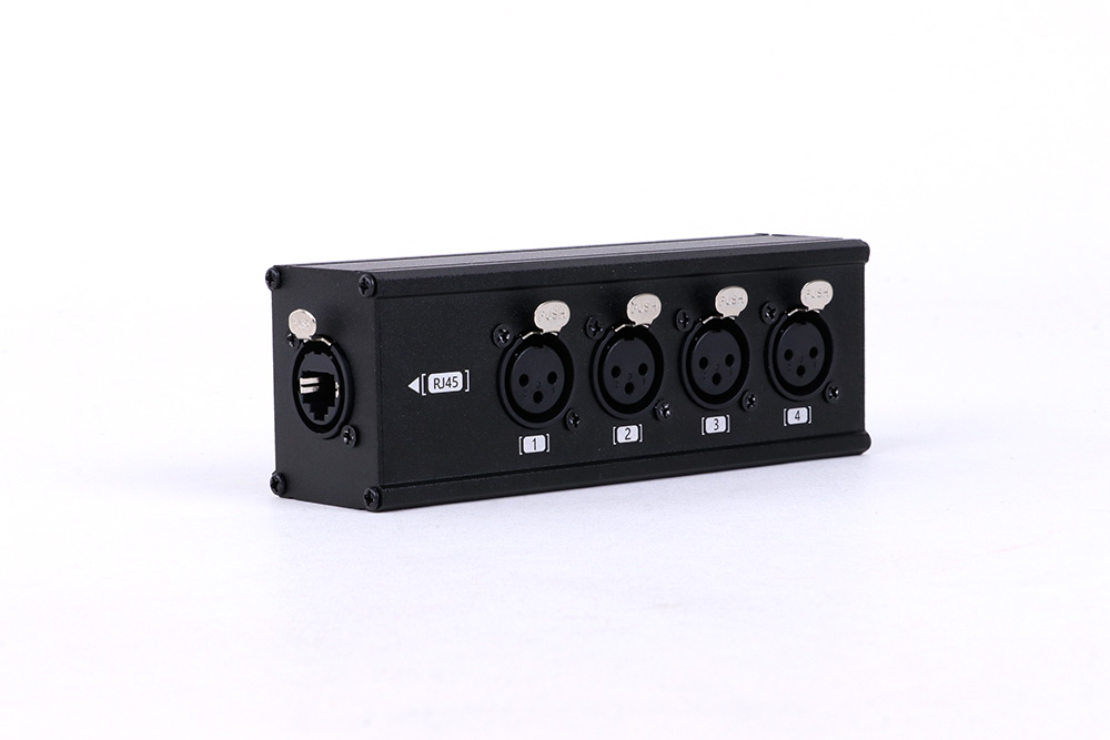 Negro, RJ45-XLR Hembra