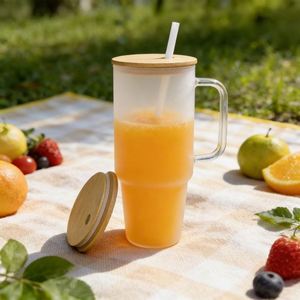 Vaso de Viaje de Vidrio de 32 oz con Asa Reforzada para Condiciones de Carretera Irregular - Product Image 4