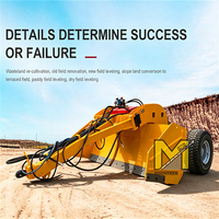 Niveleuse laser agricole avec moteur 80-150 CV, conception remorquée pour le nivellement des terres