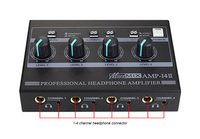 Amplificateur de casque 4 canaux BHA I4II, mixeur stéréo, interface de sortie 3.5/6.35 pour studio d'enregistrement, prix de gros d'usine, OEM