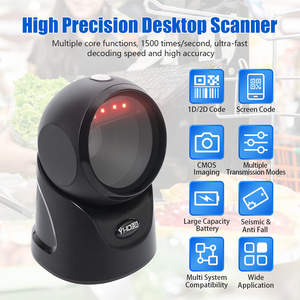 Giao diện USB 360 độ đa hướng 2D <span class=keywords><strong>QR</strong></span> Đầu đọc mã vạch định dạng lớn Máy quét Máy tính để bàn cho hàng tồn kho siêu thị trong kho - Product Image 4