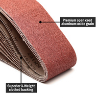 Vente en gros de bande abrasive en toile émeri métallique de 100x915mm roue abrasive en oxyde d'aluminium rouleau de papier abrasif