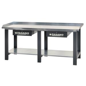 Fasano Tools Workbench 72 In Steel Top With Storage Drawers And Shelf For Workshop Use - Product Image 1