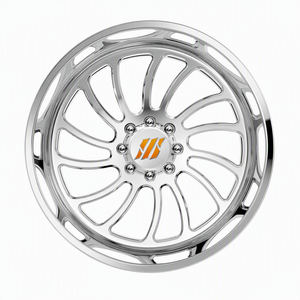 Rines Forjados SRD Serie <span class=keywords><strong>H</strong></span> XANS 24x14, Acabado Pulido y Cepillado Cyclone 8x6.5 8x180 para Chevy Silverado 1500 2500 F250 F350 - Product Image 3