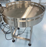 Système de convoyeur de table rotatif pour l'accumulation de bouteilles personnalisées, machine de collecte pour les boissons