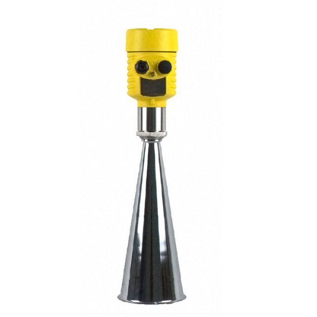 XS-RDLE Yellow/Silver Radar Water Level Sensor Liquid Level Meter Measures River Channel Water Level RS48