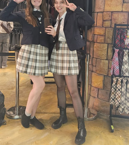 JK <span class=keywords><strong>ชุด</strong></span>สูทสไตล์นักศึกษามหาวิทยาลัยของผู้หญิงเครื่องแบบนักเรียนแบบมีอารมณ์<span class=keywords><strong>ชุด</strong></span>กระโปรงอัดพลีท<span class=keywords><strong>ชุด</strong></span>ครูชุดทำงาน - Product Image 2