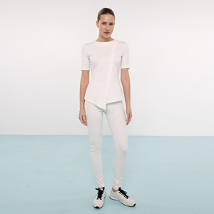 Tenues d'hôpital décontractées d'été YUHONG personnalisées, de luxe, durables, lavables, en polyester, rayonne et élasthanne, antistatiques, pour médecins - Product Image 6
