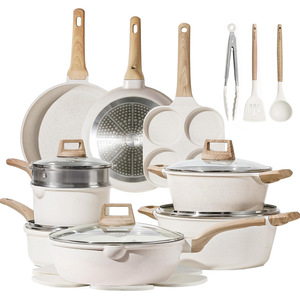 Set di Pentole <span class=keywords><strong>Antiaderenti</strong></span> <span class=keywords><strong>in</strong></span> Granito, Padella <span class=keywords><strong>in</strong></span> <span class=keywords><strong>Pietra</strong></span> Maifan, Pentola da Cucina Compatibile con Induzione, Set di Pentole e <span class=keywords><strong>Padelle</strong></span> da Cucina - Product Image 1
