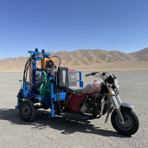 Équipement de forage de puits d'eau portable entièrement hydraulique certifié CE, remorquable par <span class=keywords><strong>moto</strong></span>, <span class=keywords><strong>prix</strong></span> usine - Product Image 1