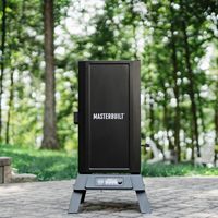 Fumoir numérique WiFi Masterbuilt 710, design vertical, 711 pouces carrés de surface de cuisson Grilles à fumer chromées de 4 pouces avec chargeur de copeaux de bois