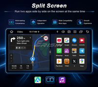 Lecteur DVD de voiture Android 16 Erisin ES9156T 7 pouces pour VW Touareg 2004-2010, CarPlay sans fil, DSP, 8 Go, 128 Go, GPS, 4G