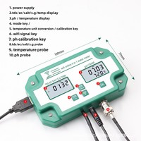 Analyseur de qualité de l'eau 6-en-1 avec connexion Wi-Fi : PH, TDS, SEL, Salinité pour aquarium et piscine
