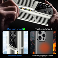 Casing ponsel bahan Aloi aluminium keren, casing pelindung lensa Samsung S22 S23 S24 pembuangan panas Electroplating