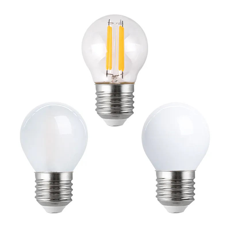 E12 E14 E26 E27 P45 G45 G50 G14 2W 3W 4W 5W Jelas Amber Opal Beku Antik Edison Bola Lampu Filamen Lampu Listrik Bohlam LED