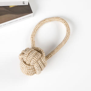 Toptan paketi 7 pamuk ve keten halat topu Pet oyuncak halat oyuncak düğüm topu çiğnemek köpek ile oyuncak seti interaktif hediye - Product Image 3