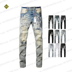 New Arrivals 2024 Trending Design Clothes Spring Summer Ripped Jeans High Quality Streetwear Men's Jeans Custom Denim Jean