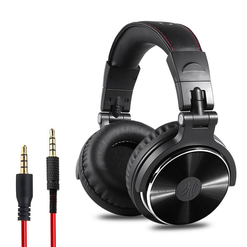 Professional Musical Instrument Monitor Headphones Wired Headset with 3.5mm & 6.5mm Audio Cables for Piano Keyboard