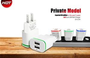 Tốt nhất người bán 5V 1A 2.1A kép USB cổng điện thoại di động chargeur tường cắm USB du lịch Power Adapter du lịch Adapter nhanh EU sạc - Product Image 2