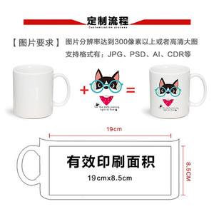 Taza blanca para sublimación de 11 oz con asa, apta para microondas, ideal para regalos promocionales y corporativos. - Product Image 5