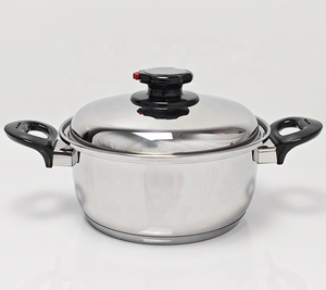 Bộ nồi chảo inox 304 phẫu thuật, không cần nước, không cần dầu, 18 món, viền rộng, dùng được với bếp từ - Product Image 3