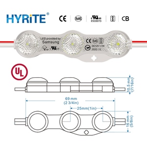 โมดูล LED HYRITE ความสว่างสูง LM ใช้ชิป Samsung 2835 SMD มาตรฐาน IP68 แรงดันไฟฟ้า DC12V มุมกระจายแสง 170 องศา สีขาวธรรมชาติ 1 วัตต์ Ra80 ปรับความสว่างได้ สำหรับใช้งานภายนอกอาคาร แบบ Deep Channel - Product Image 5
