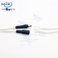 Connecteur de Câble d'Alimentation DC Étanche IP65 HE SHENG JIA XING D-038, Prise Mâle à Contacts en Cuivre, 2A 250V, Boîtier PVC, Adaptateur 4/8/10 Broches