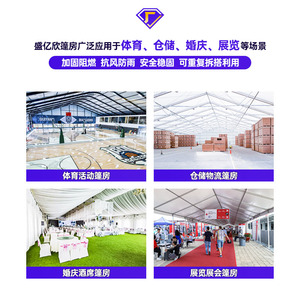 Carpa de Almacenamiento Sheng Yixin con Estructura de Aleación de Aluminio de 3 a 80 Metros de Longitud Personalizable para Uso Logístico e Industrial - Product Image 3