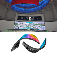 Mur vidéo LED flexible P1.86 intérieur 3840Hz, module pliable pour bars sportifs, casinos, gymnases, clubs de fitness, scènes, OEM personnalisé