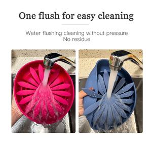 Comedero Lento para Mascotas, Libre de BPA, de Silicona, con Forma de Flor, Tapete para Lamer para Perros, Forma de Hoja, Redondo, de Silicona, para Alimentación Lenta - Product Image 4