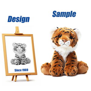 Pabrik Mainan Shengye China, Boneka Singa Keren Bordir Berkualitas Tinggi, Bahan Katun Isi Kapas PP untuk Hadiah - Product Image 5