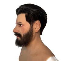 Masque de cosplay de super-héros en silicone pour Halloween et Noël - Masque réaliste drôle et effrayant pour homme