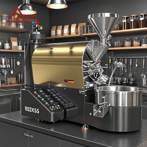 Tostador de Café Mecánico Comercial REEKSS X2Pro de Acero Inoxidable, a Gas/Eléctrico, Capacidad de 2 kg, para Uso en RV/Exterior - Product Image 3
