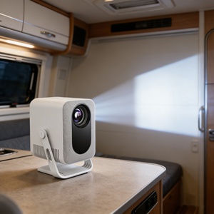 โปรเจคเตอร์พกพา LCD 4K 720P สมาร์ทมินิโปรเจคเตอร์ในร่ม พร้อม WiFi สำหรับ Android 14 ความสว่าง 200 ANSI ลูเมนส์ ลำโพงในตัว รุ่น C600 Pro - Product Image 6