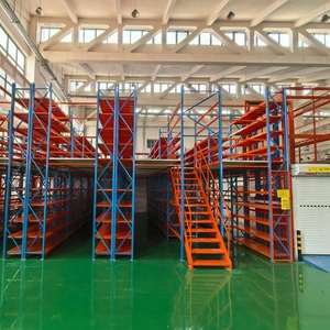 Plateforme de stockage industrielle en acier avec système de rayonnage et capacité de stockage réglable - Product Image 6