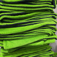 Serviette de séchage ultra douce pour voiture, sans rayures, sans peluches, chiffon microfibre premium pour le detailing automobile, serviette de séchage pour voiture à boucles torsadées