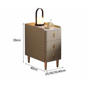 Narrow <strong>Bedside</strong> <strong>Table</strong> 25cm <strong>30cm</strong> Wireless Charging with Drawers for Bedroom Hotel Use OEM Service - Product Image 6