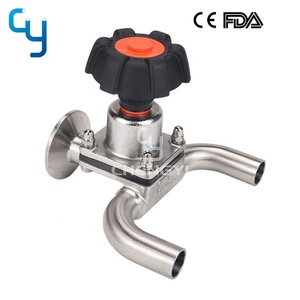 Customized Food Grade Sanitary Stainless Steel 316L Aseptic Manual U Type 3 Way Diaphragm Valve for Food Pharm <strong>Biol</strong> Industry - Product Image 6