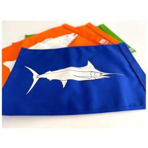 <span class=keywords><strong>Bandiera</strong></span> <span class=keywords><strong>Marina</strong></span> 12x18 Pollici per Pesca al Marlin e Wahoo, in Poliestere con Stampa Personalizzata, Logo su Entrambi i Lati - Product Image 5