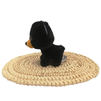 Peluche ours en peluche noir doux pour enfants, animal de petite taille personnalisé