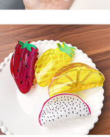 Best verkochte schattige fruitvormige acryl haarclips: watermeloen, aardbei, ananas, haai clip voor de zomer, groothandel voor vrouwen